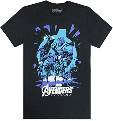 Marvel Avengers End Game Galactic Mens T-Shirt 3XL Black