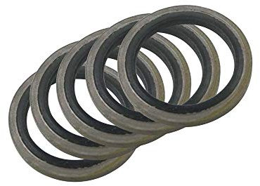 NO LOGO NJ-Spring, 20/50 / 100pcs 6/8/10/12/14 / 16mm Bonded Washer Metall, Gummi, Ölablassschraube Dichtung Fit M6 / M8 / M10 / M12 / M14 / M16 Kombiniert Unterlegscheibe Dichtring