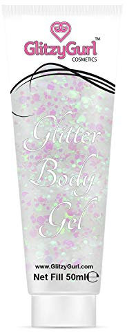 Holografisches Glitzergel für Gesicht und Körper - kosmetischer Glitzer für das Haar - 50 ml - Einhornträume