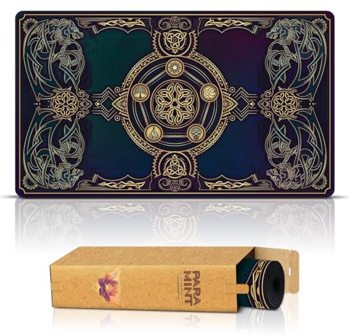 Paramint Lucid Dragon Blast (Genähte Kanten) - MTG Spielmatte - Kompatibel mit Magic: The Gathering Spielmatten - Spielen Sie MTG, YuGiOh, TCG - Spielmatten mit originellen Designs