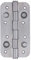 Jdel Bisagra Seguridad para Puerta sin remate Canto Redondo Radio 12 niquel 150x80