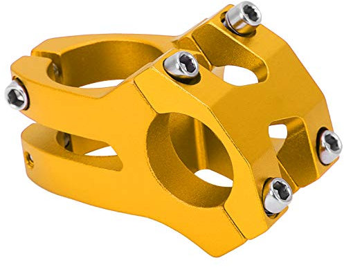 Attacco Manubrio in Lega di Alluminio 25,4x35MM Adattatore per Manubrio Manubrio in Lega di Alluminio per Mountain Bike(oro)