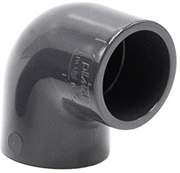 PVC-Winkel-Muffe 90° I 25mm I 3/4 Zoll I Klebemuffe Mit 2-Anschlüssen I Rohr-Verbindungsstück Für PVC-Rohr I Fitting I Bm081