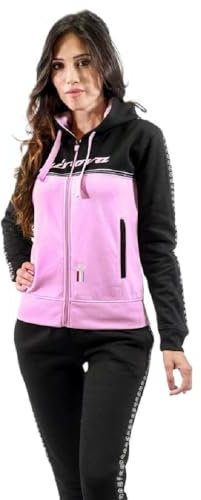 GIVOVA TUTA DONNA 101 CON BANDA E CAPPUCCIO IN FLEECE LILLA Tg. S