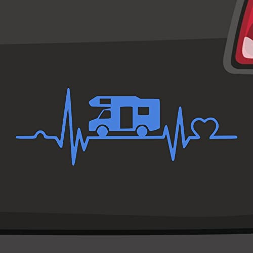 Herzschlag Wohnmobil -6 Größen 21 Farben- Camping Aufkleber Sticker Camper JDM