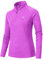 AjezMax 1/4 Zip Women's Running Top Sports Shirts Long Sleeve Activewear Workout Yoga Training Tops Lightweight Quick Dry Purple Size L