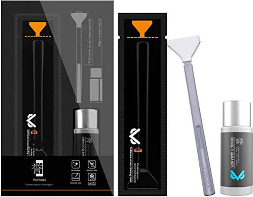 VSGO 12 Pack Digital Camera Cleaning Swab Full Frame Sensor Cleaning Swabs with 10ml Sensor Cleaning Solution Dry CCD CMOS Clean Swab with Sensor Cleaner for Nikon Sony Canon DSLR Camera Clean