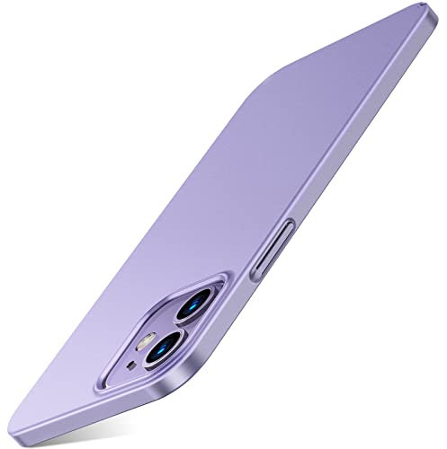 TORRAS für iPhone 12 Hülle, iPhone 12 Pro Hülle Ultra Dünn (Wie Original iPhone) Slim Handyhülle iPhone 12/12 Pro Case (Unzerbrechlich Rundum Schutz) Schutzhülle iPhone 12/12 Pro, Violett