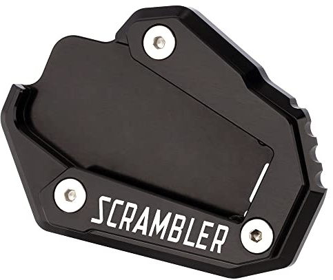 Modeer Per Ducati Scrambler 1100 Sport/Special/Pro/Sport Pro 2017-2023 Moto CNC Supporto Piastra di estensione Cavalletto laterale Stand Pad Scrambler1100 accessorio (nero)