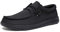 Bruno Marc Mocasines para Hombre Planos Mocasines sin Cordones Zapatos Clásicos Casual de Confort Suave Negro BLS211 Talla 48EU/14US