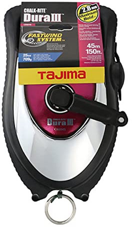 Tajima Schlagschnurgerät/Schlagschnur CHALK-RITE Dura III (2,8 mm x 45 m) CR604S