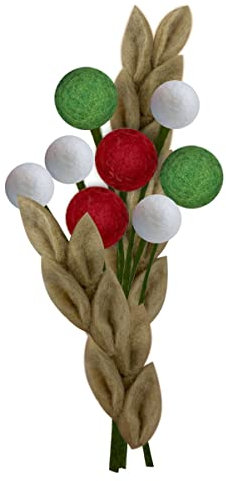 your castle Blumenstrauß aus 8 handgearbeiteten künstliche Filzblumen & 1 AST, fairer Handel, nachhaltige Filz Deko, realistische Kunstblumen, Filz-Floristik, Stoffblumen, Filzblumen-Set, Lucia