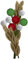 your castle Blumenstrauß aus 8 handgearbeiteten künstliche Filzblumen & 1 AST, fairer Handel, nachhaltige Filz Deko, realistische Kunstblumen, Filz-Floristik, Stoffblumen, Filzblumen-Set, Lucia