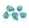 Boutigem Lot de 5 perles en verre soufflé transparentes faites à la main en forme de goutte d'eau pour bracelet, collier, boucles d'oreilles pour la fabrication de bijoux et la décoration