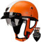 Leder Motorrad Halbhelme Retro Halbschalenhelm Mit Visier Jethelm Schnellverschluss Schnalle Brain-Cap Helm DOT/ECE-Zulassung Scooter-Helm Roller Helm Für Cruiser Chopper Biker Moped 5,S