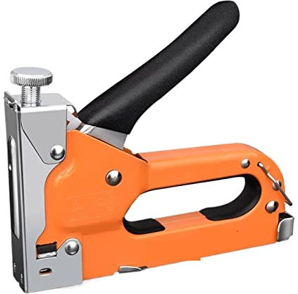 LERORA Framing Nailer Manual three-purpose nail gun code nail gun woodworking pneumatic U-shaped nail T-shaped door nail gun tool (Color : Nero, Size : 4)