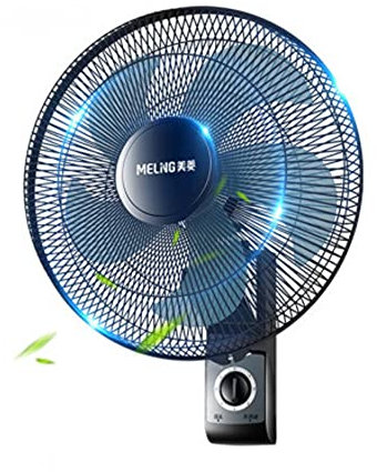 SADRIM Ventilatore da Parete Famiglia, Interruttore a Fune, Regolazione della velocità a Tre velocità, Motore Silenzioso, Testa di scuotimento grandangolare