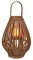 Tarrington House Laterne, aus Bambus, hängend, 26 x 26 x 48 cm, 0.6 kg, braun