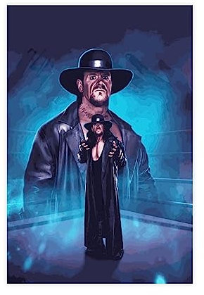 WWE The Undertaker Pro Wrestler Poster, Leinwand, Poster, Schlafzimmer, Dekoration, Sport, Landschaft, Büro, Raumdekoration, Geschenk, ungerahmt, 20 x 30 cm