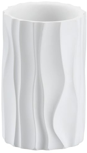 kela Zahnputzbecher - Weiß - Polyresin - runde Form