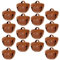 VILLCASE 50 StüCk Vintage Metallglocken FüR Weihnachten - Glocken Weihnachten Weihnachtsglöckchen Rustikale Jingle Bells in Brown FüR Dekoration Und Bastelarbeiten Rostige Glöckchen
