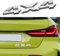 deemars 4x4-Emblem-Abzeichen, Auto-Embleme, 3D Fender Badge Decal Autoaufkleber, Auto Exterieur Zubehör 4 x 4 Emblem Namensschild Aufkleber Kompatibel mit 4Run Tac Tun LKW SUV Pickup (Silber)