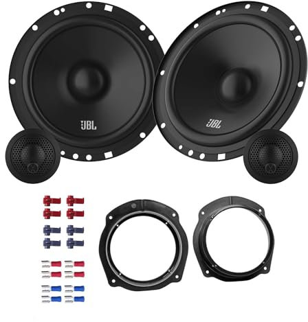 JBL Stage161CFS Lautsprecher mit Einbauset passend für FIAT Bravo (198) 3-Türer ab 2007 Türen vorne 450 Watt 165mm 2 Wege Kompo