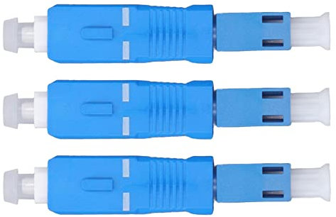 Sonew Adattatore Fibra Ottica SC Maschio a LC Femmina 3 Pezzi Convertitore Power Meter Compatible with Visual Fault Locator Pen per Accesso Broadband