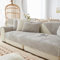 FASCINATDECO Sofa Überzug, Samt Sofabezug 1/2/3/4 Sitzer, Sofaschoner rutschfest, Couch überzug L Form Sofaüberwurfe, Sofa Sitzkissenbezug, Waschbar Couchbezug (Hellgrau,70x210cm)
