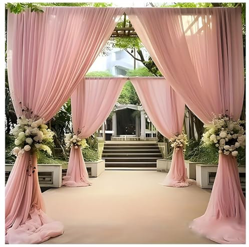 Pmnzdy Tüllstoff 800×160cm Weicher Organza Stoff Querbehang StuhlschärpeTischdecke Hochzeitsbogen Gardinen Dekoration Hochzeit Hintergrund Drapierstoff für Hochzeit Party Bankett Event
