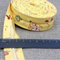 Schrägband Baumwolle 25mm Gefalzt 48 Farben zum nähen Nahtband (geblümt gelb, 5 metre)