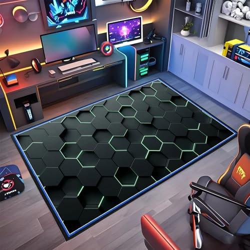 Wuzqju Tappeto per Sedia Ufficio Gaming Tappetino per Pavimenti Tappetini per Sedia da Ufficio per Pavimenti Antiscivolo Protettivo Tappetino di per Sala Giochi Camera da Letto Soggiorno 70 x 100 cm