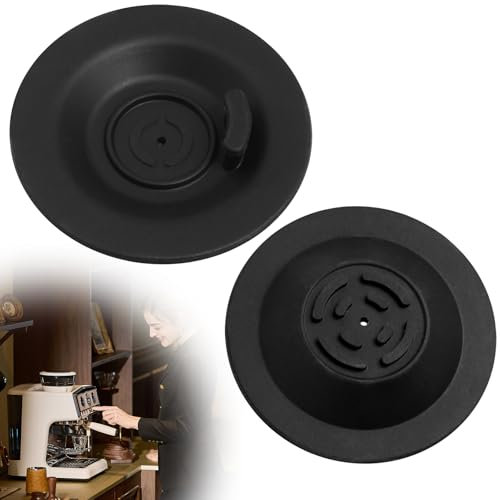 2 Pieces Coffee Filter Cleaning Disc Compatible with Breville Sage Coffee Machines 54mm (Black)