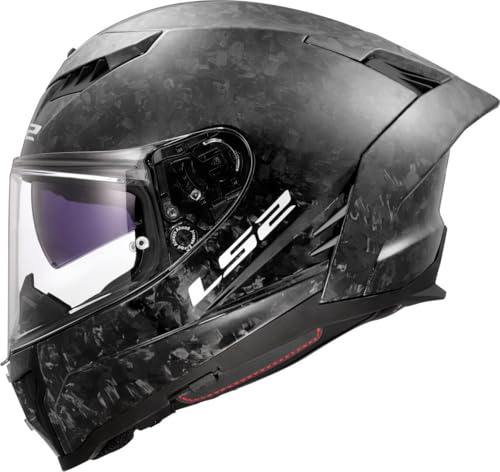 LS2, Integraler Motorradhelm DRAGON FORGED Carbon, XL | Beschlaghemmend