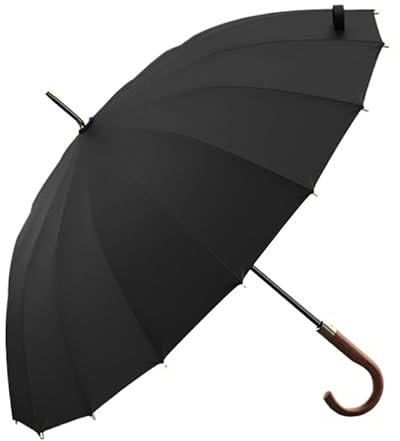 Selbstverteidigungsschirm Kopp-verlag (Schwarz（Gebogener Griff）)