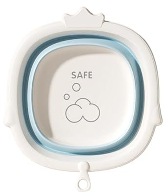 Lavabo de higiene plegable infantil con 3 compartimentos para pieles sensibles, recién nacidos, esencial para el cuidado