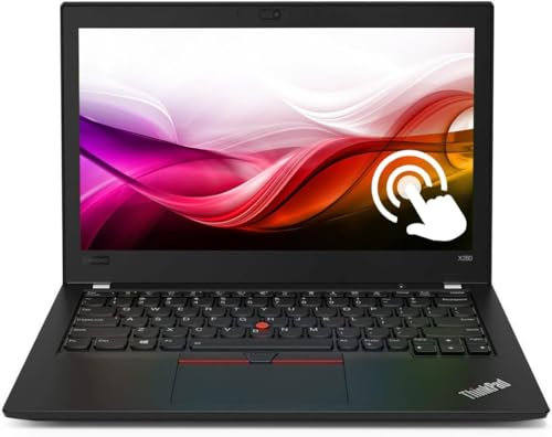 Lenovo Thinkpad X280 - Ordenador portátil con pantalla táctil de 12,5 FHD, Intel Core i5-8250U, 8 GB DDR4 RAM, 256 GB SSD, Windows 11 Pro (reacondicionado)