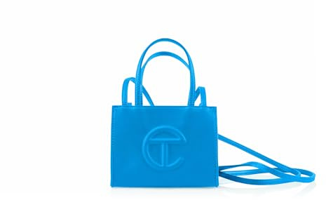 TELFAR Small Shopping Bag, Cyan, S