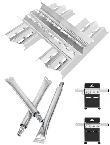 Parti di ricambio per barbecue Broil King Signet 320, Signet 20, 90, 9468-54, 9865-54, 9468-54, 9468-84 serie Sovereign, bruciatore e piastra riscaldante Flav-R-Wave per griglia Broil King, Broil-Mate