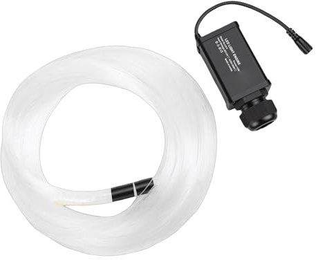 Vikye Starlight-Dachhimmel-Set, 300-teilige Glasfaserstränge mit RGBW-LED-Leuchten, Bluetooth-App-Steuerung, Meteorstern-Deckenleuchten für Auto-Schiebedächer (EU-Stecker)