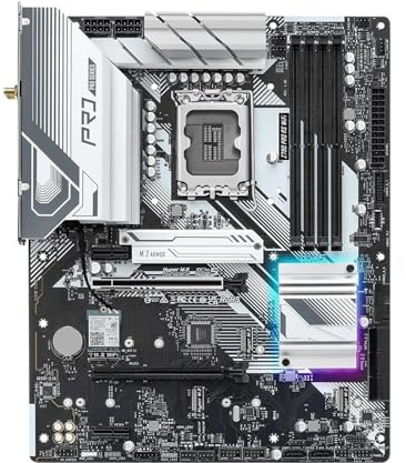 Carte mère Fit for ASRock Z790 Pro RS WiFi, Socket Intel LGA 1700, 256 Go de RAM DDR5, Hyper M.2, Wi-FI 6E, Compatible avec Les processeurs Intel Core i7-14700, i5-13600 et i9-12900.