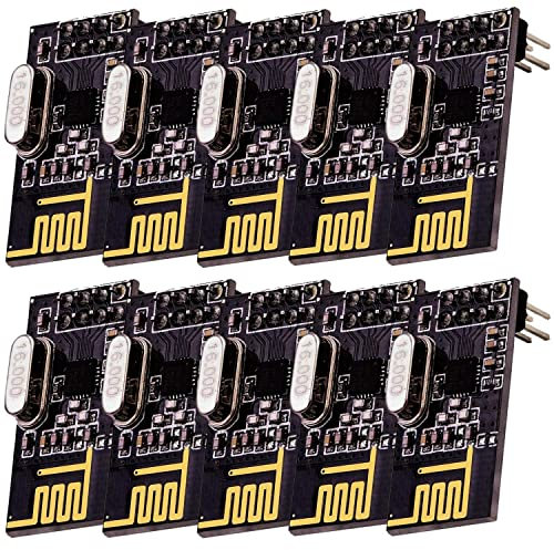 AZDelivery 3 x Kompatibel mit NRF24L01 mit 2,4 GHz Wireless Module kompatibel mit Arduino, ESP8266, Raspberry Pi und E-Book inklusive!