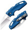 Cold 1108067 Steel Unisex – Erwachsene, Tuff Lite Plain Blue, Klappmesser, Backlock, Taschenmesser, AUS-8A Klingenstahl, Satin Finish, scharfes Messer, blau, Einheitsgröße