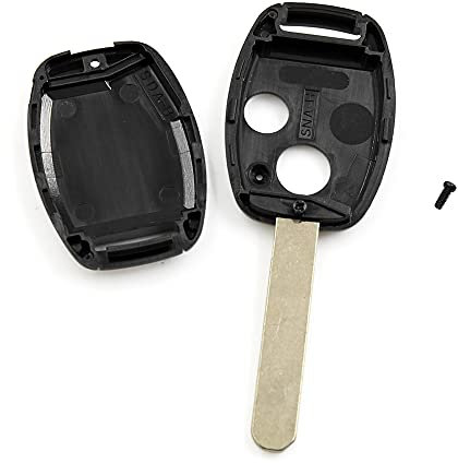 sourcing map 2-Tasten Uncut-Schlüsselanhänger-Fernbedienungsgehäuse,Schlüssel Hülle Ersatz AFC107850 für Honda Civic Accord CRV Pilot Fit