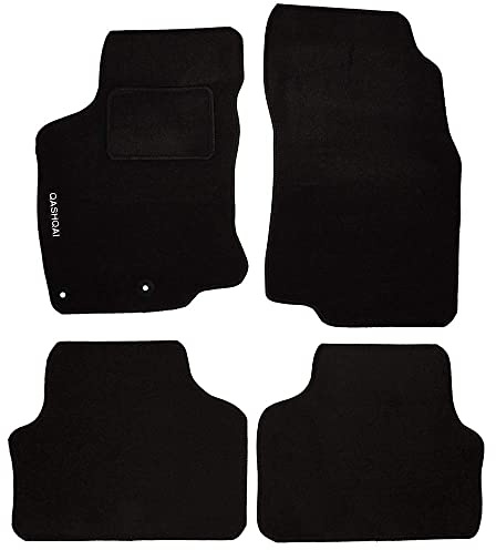 Lupex Shop tpmis2fix _ qashqai. S2 Fußmatten Auto aus Teppich mit Logo für Qashqai Serie 2 mit 2 Clips
