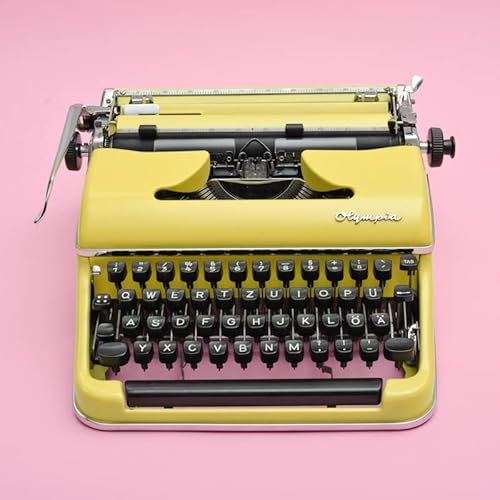 Alte Schreibmaschine gelb