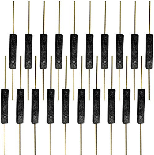 QitinDasen 20Pcs Premium GPS-14A Plastica Interruttore Reed, 2.5X14mm Interruttore Reed Magnetico, Contatto Reed Normalmente Aperto (N/O) Interruttore a Induzione Magnetica