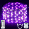 StarryEver 50er LED UV Shwarzlicht, Lichterkette Außen Batterie, 5M UV Licht LED, USB Lichterkette Halloween Innen Deko, UV Lila Licht Kupferdraht Lichterketten mit Fernbedienung für Halloween Party