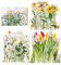 Scrapbooking Aufkleber, 120 Stück Blumen Sticker Vintage Transparente Aufkleber für Fotoalbum Sammelalbum Notizbuch Tagebuch Laptops DIY Dekoration