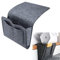 NC Aufbewahrungstasche für den Nachttisch, Filz, zum Aufhängen, Organizer, Tasche, rutschfest, für Bücher, Zubehör und andere kleine Dinge, geeignet für alle Arten von Betten und Sofas (dunkelgrau)
